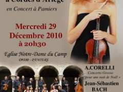 photo de La violoniste Marie Cantagrill et l’Orchestre à Cordes d’Ariège le 29 Décembre 2010 à PAMIERS, en Ariège, dans le Midi-Pyrénées !